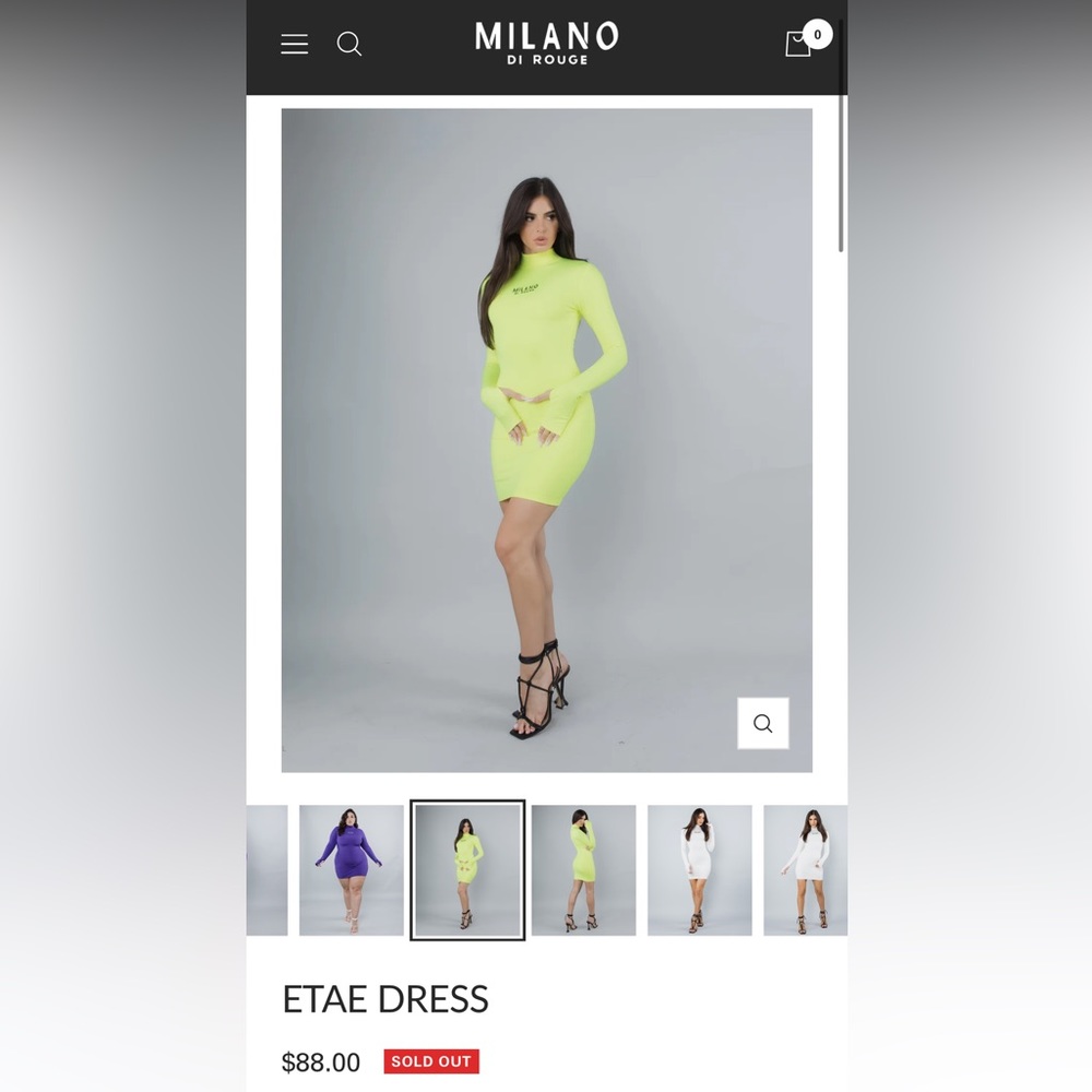Milano do rouge dress